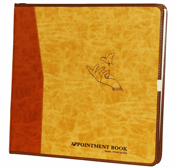 Daniel Stone 6-Column Refillable Leather Appointment Book | Beige-Tan
