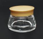 Clear Glass Jar with Gold Plastic Cap | 1.67 oz (50ml)