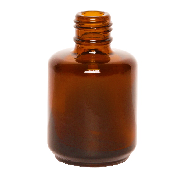 0.5 oz Amber Nail Polish Bottle | 15mm neck