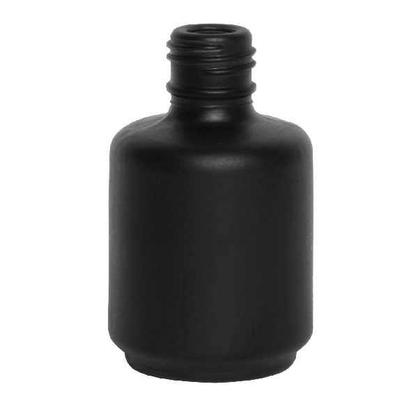 0.5 oz Black Painted Gel Polish Bottle | 15mm neck