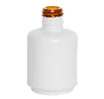 0.5 oz White Painted Gel Polish Bottle | 15mm neck