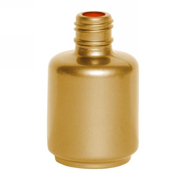 0.5 oz Gold-Pearl Painted Gel Polish Bottle | 15mm neck