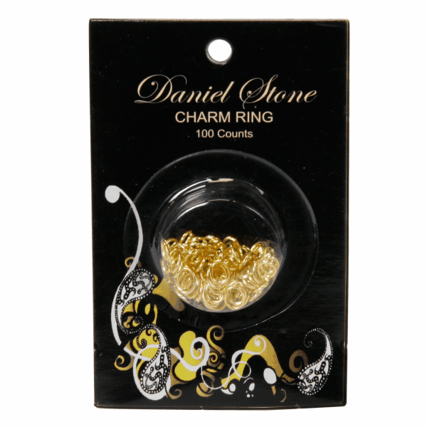 Daniel Stone Charm Ring Large Size & Gold-Plated