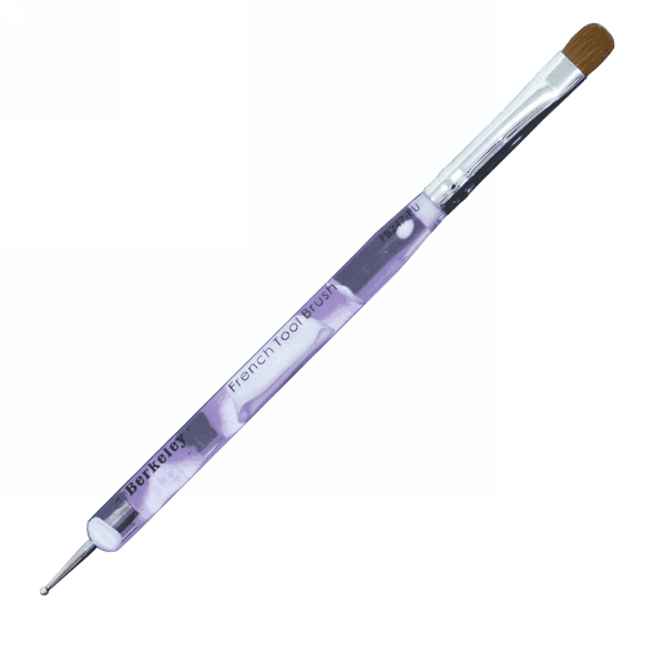 Berkeley French Brush & Dot Tool | Purple Acrylic Handle