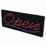 2-In-1 Led Sign || Open with underline