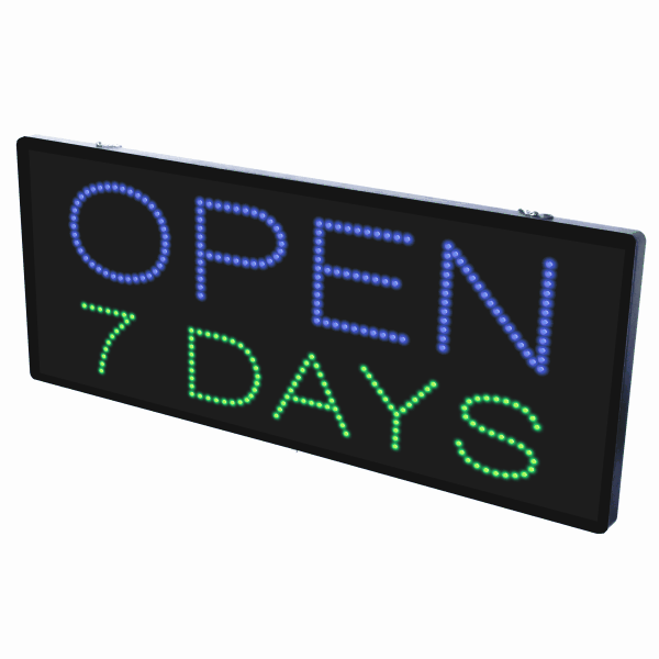 2-In-1 Led Sign || OPEN 7 DAYS