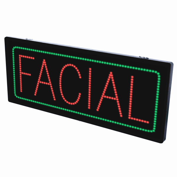 2-In-1 Led Sign || FACIAL with frame