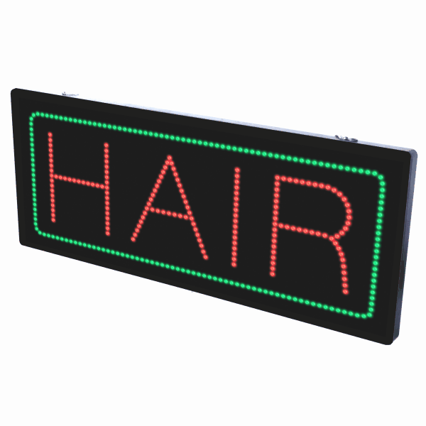 2-In-1 Led Sign || HAIR with frame