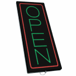 2-In-1 Led Sign || OPEN ( vertical )