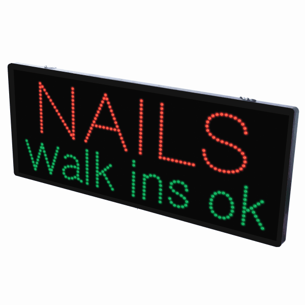2-In-1 Led Sign || NAILS Walk ins ok