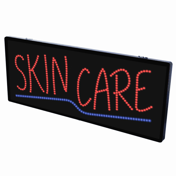 2-In-1 Led Sign || SKIN CARE with underline