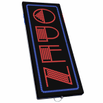 2-In-1 Led Sign ll OPEN (highlighted and vertical)