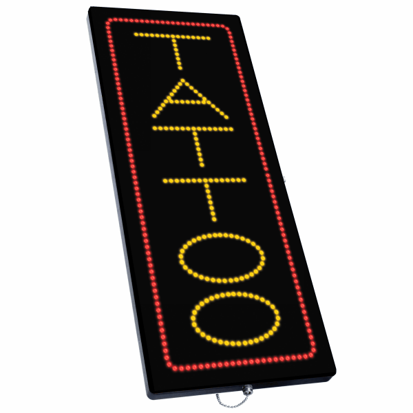 2-In-1 Led Sign || TATTOO (vertical)