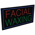2-In-1 Led Sign || FACIAL WAXING with frame