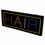 2-In-1 Led Sign || HAIR in multicolor with frame
