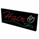2-In-1 Led Sign || Hair with underline flower