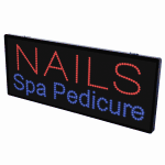 2-In-1 Led Sign ll NAILS Spa Pedicure