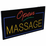 2-In-1 Led Sign || Open MASSAGE in frame