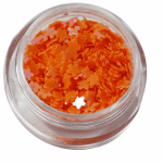 Irridescent Mylar Spangle | Full Flower | Orange