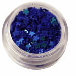 Irridescent Mylar Spangle | Full Flower | Dark Blue