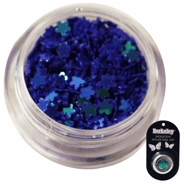 Irridescent Mylar Spangle | Full Flower | Dark Blue