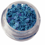 Irridescent Mylar Spangle | Full Flower | Light Blue