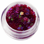 Irridescent Mylar Spangle | Full Flower | Dark Red