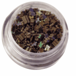 Irridescent Mylar Spangle | Full Flower | Smoked Topaz