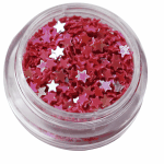 Irridescent Mylar Spangle | Full Star | Pink