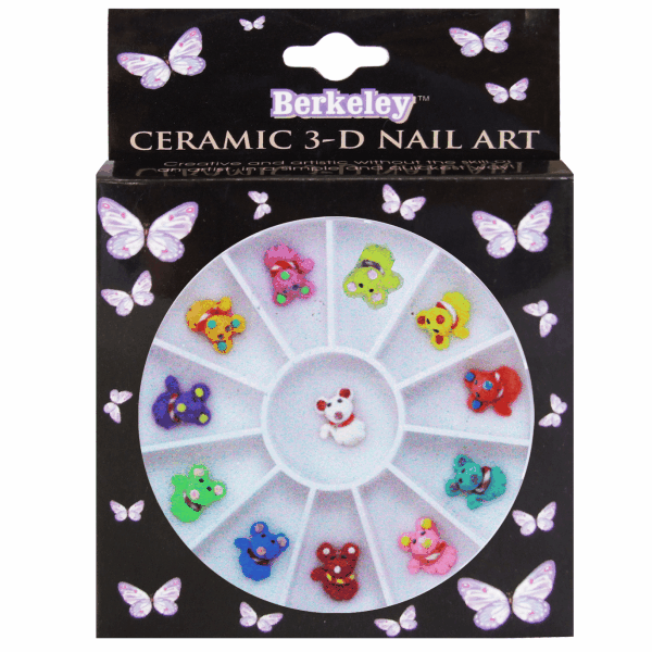 Ceramic 3-D Nail Art | Baby Bear