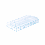 11-Slot Clear Hard Plastic Mini Tip Box