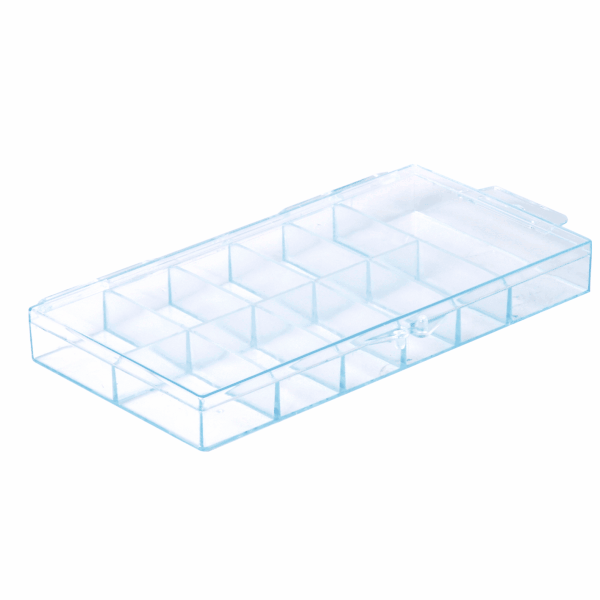 11-Slot Clear Hard Plastic Mini Tip Box