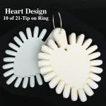10 Heart Shape Displays of 21 Tips in a Ring
