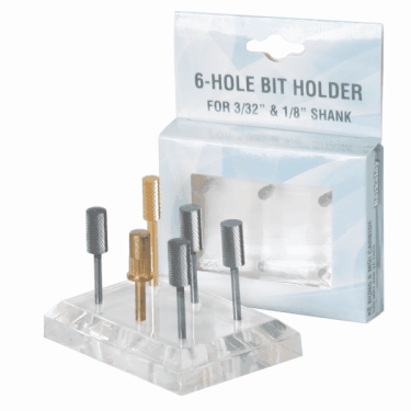 6-Hole Acrylic Bit Holder  {10/box}
