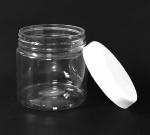 100ml Thin-Wall PET Jar with White Cap (~2.5oz Nail Powder)  {256/case}