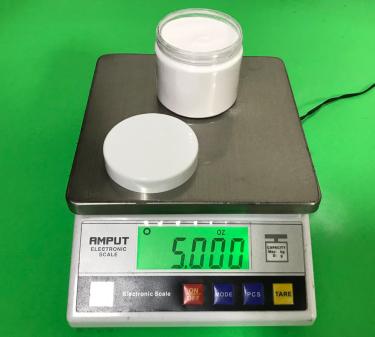 160ml Thin-Wall PET Jar with White Cap (~5.0oz Nail Powder)  {336/case} #2