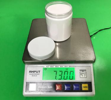 250ml Thin-Wall PET Jar with White Cap (~7.0oz Nail Powder)  {265/case} #2