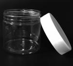 300ml Thin-Wall PET Jar with White Cap (~8.0oz Nail Powder)  {200/case}