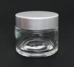 Ultra Clear Glass Jar with Aluminum Cap & Liner | 60ml ~ 2oz  {120/case}