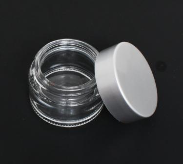 Ultra Clear Glass Jar with Aluminum Cap | 1.3oz (40ml)  {120/case}