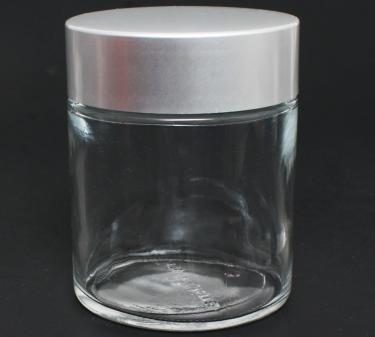 Ultra Clear Glass Jar with Aluminum Cap | 3.33oz (100ml)  {72/case} #2