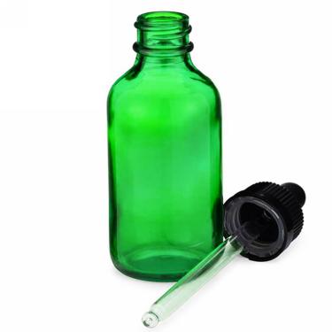 4 oz (120ml) Boston Round Glass Bottle w/Glass Dropper  {128/case} #3