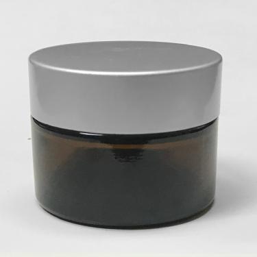 Amber Glass Jar with Aluminum Cap & Inner Seal | 35ml ~ 1oz  {120/case} #2