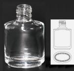 0.5 oz Clear Nail Polish Bottle | Ellipse | 15mm neck  {360/case}