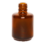 0.5 oz Amber Nail Polish Bottle | 15mm neck  {352/case}