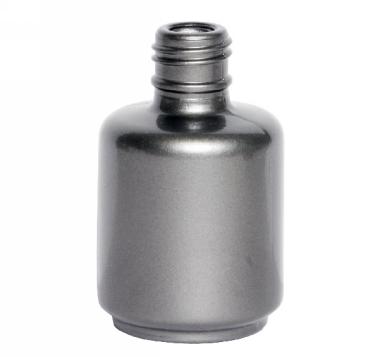 0.5 oz Silver Painted Gel Polish Bottle | 15mm neck  {460/case}