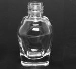 0.5 oz Clear Nail Polish Bottle | Round-Square | 15mm neck  {312/case}