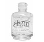 1/2oz Printed Polish Bottle | "efson" Logo| 15mm neck | Clear Round Bottle  {352/case}
