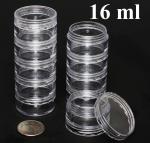 Stackable Clear 5-Jar Set with Top Cap | 5 x 16ml  {200/box}