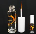 Nail Art Bottle with White Dome Cap & Striper Brush | 8ml | Y Imprint  {500/case}